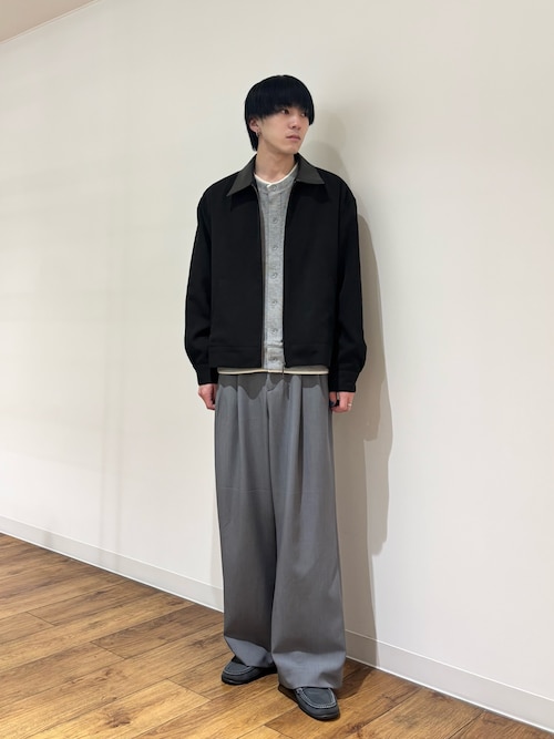 セール】フェイクレイヤードクルーネックカーディガン（カーディガン