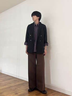 「アイテム（テーラードジャケット）」を使った、りゅーとさん（メンズ・172cm）の夏コーディネート