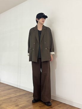 「アイテム（テーラードジャケット）」を使った、りゅーとさん（メンズ・172cm・20代）の夏コーディネート