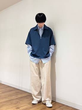 「アイテム（チノパンツ）」を使った、りゅーとさん（メンズ・172cm）の夏コーディネート