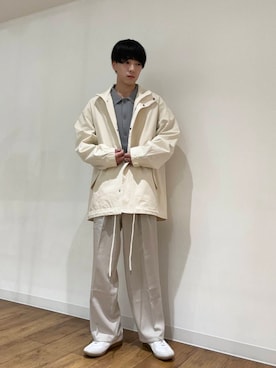 「スラックス」｜「アイテム（その他アウター）」を使った、りゅーとさん（メンズ・172cm）の秋コーディネート