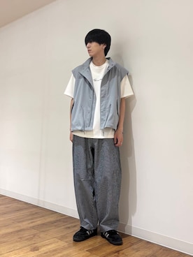 「アイテム（ベスト）」を使った、りゅーとさん（メンズ・172cm）の夏コーディネート