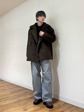 「SENSEOFPLACE」｜「アイテム（ジャケット/アウター）」を使った、りゅーとさん（メンズ・172cm）の冬コーディネート