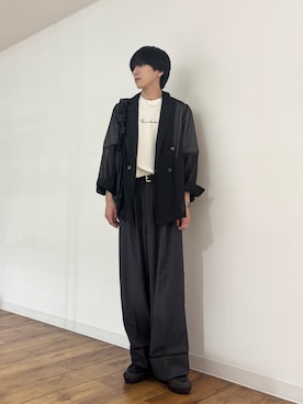「アイテム（テーラードジャケット）」を使った、りゅーとさん（メンズ・172cm）の夏コーディネート