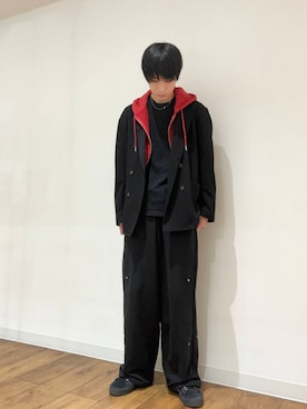 「パーカー」｜「アイテム（その他アウター）」を使った、りゅーとさん（メンズ・172cm）の秋コーディネート