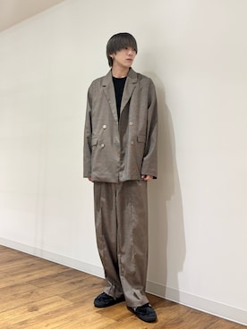 「アイテム（テーラードジャケット）」を使った、りゅーとさん（メンズ・172cm）の秋コーディネート