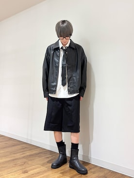 「アイテム（ネクタイ）」を使った、りゅーとさん（メンズ・172cm）の秋コーディネート
