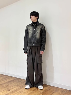 「URBANRESEARCH」｜「アイテム（デニムジャケット）」を使った、りゅーとさん（メンズ・172cm）の冬コーディネート