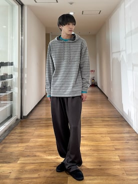 「SENSE OF PLACE by URBAN RESEARCH（センスオブプレイスバイアーバンリサーチ）のアイテム（Tシャツ/カットソー）」を使った、りゅーとさん（メンズ・172cm）の秋コーディネート