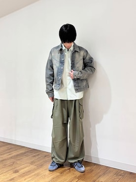 「アーバンリサーチ」｜「アイテム（デニムジャケット）」を使った、りゅーとさん（メンズ・172cm）の冬コーディネート