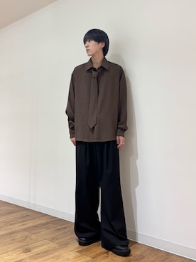 「アイテム（ローファー）」を使った、りゅーとさん（メンズ・172cm）の秋コーディネート