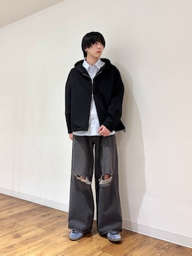 「アーバンリサーチ」｜「アイテム（パーカー）」を使った、りゅーとさん（メンズ・172cm）の冬コーディネート