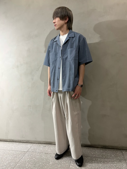 セール】『イージーケア/セットアップ対応』リネンライクタックワイド