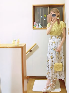 「DRESKIP（ドレスキップ）のアイテム」を使った、mami太郎さん（レディース・162cm）の夏コーディネート