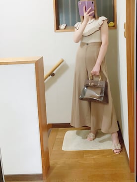 「LVEU.（ラブユ.）のアイテム」を使った、mami太郎さん（レディース・162cm）の夏コーディネート