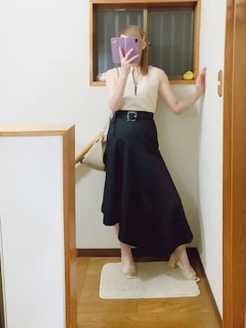 「ESPERANZA（エスペランサ）のアイテム（パンプス）」を使った、mami太郎さん（レディース・162cm）の夏コーディネート