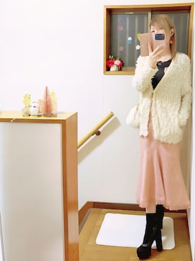 「SNIDEL（スナイデル）のアイテム」を使った、mami太郎さん（レディース・162cm）の冬コーディネート