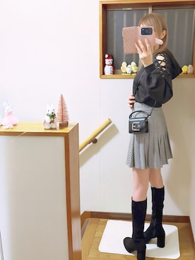 「アイテム（ピアス（両耳用））」を使った、mami太郎さん（レディース・162cm）の秋コーディネート