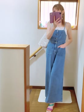 「アイテム（シューズ、その他）」を使った、mami太郎さん（レディース・162cm）の夏コーディネート
