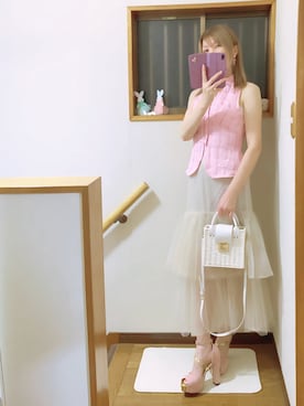「アイテム（ピアス（両耳用））」を使った、mami太郎さん（レディース・162cm）の夏コーディネート