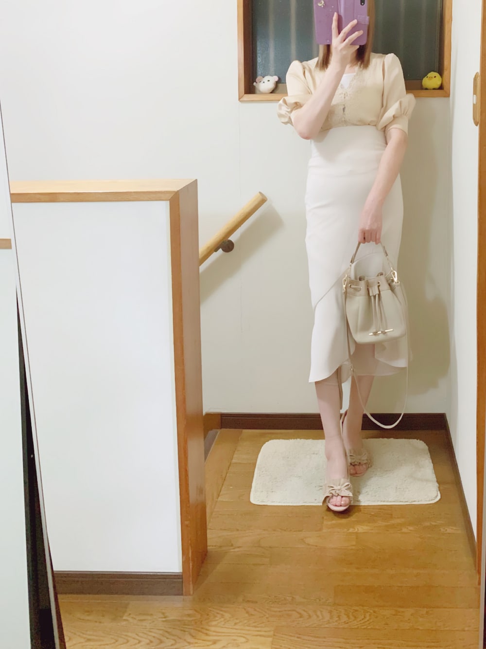 Lily Brown - サテンフロント釦ブラウス LILY BROWN リリーブラウン Lily Brown サテンフロント釦