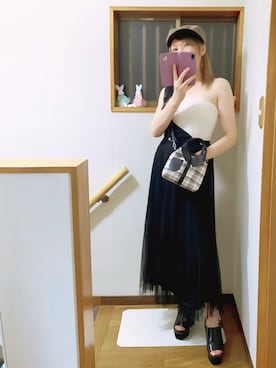 「アイテム（ピアス（両耳用））」を使った、mami太郎さん（レディース・162cm）の夏コーディネート
