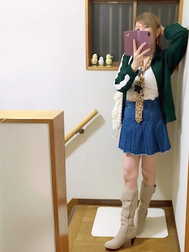 「アイテム（帽子）」を使った、mami太郎さん（レディース・162cm）の秋コーディネート