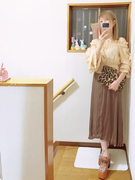 「フリルトップス」｜mami太郎さん（レディース・162cm）の秋コーディネート