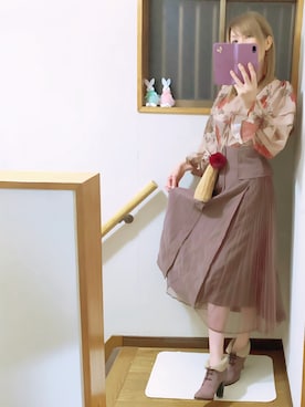 「アイテム（ブーティ）」を使った、mami太郎さん（レディース・162cm）の秋コーディネート