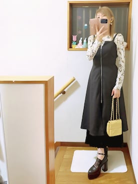 「junoah（ジュノア）のアイテム」を使った、mami太郎さん（レディース・162cm）の春コーディネート