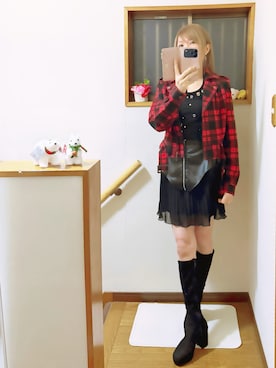 「GRL（グレイル）のアイテム」を使った、mami太郎さん（レディース・162cm）の冬コーディネート