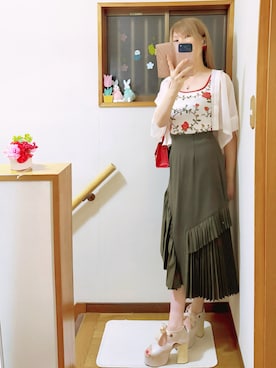 「YOSUKE（ヨースケ）のアイテム」を使った、mami太郎さん（レディース・162cm）の夏コーディネート