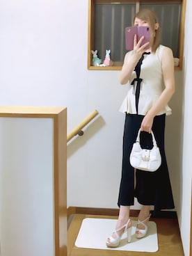 「アイテム（キャミソール）」を使った、mami太郎さん（レディース・162cm）の夏コーディネート