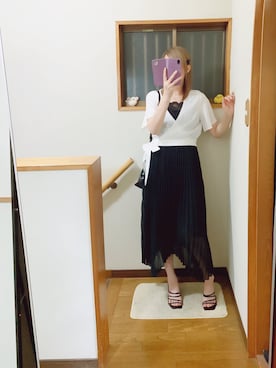 「ISOOK（アイスー）のアイテム（バッグ）」を使った、mami太郎さん（レディース・162cm）の夏コーディネート