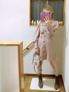 「アイテム（ピアス（両耳用））」を使った、mami太郎さん（レディース・162cm）の秋コーディネート