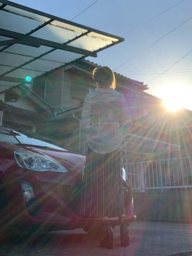 「アイテム（バックパック/リュック）」を使った、mami太郎さん（レディース・162cm）の秋コーディネート