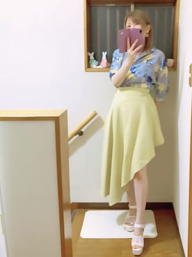 「REDYAZEL（レディアゼル）のアイテム」を使った、mami太郎さん（レディース・162cm）の夏コーディネート