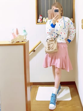 「アイテム（アクセサリー）」を使った、mami太郎さん（レディース・162cm）の秋コーディネート