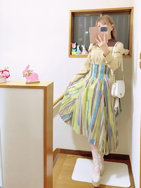 「rienda（リエンダ）のアイテム」を使った、mami太郎さん（レディース・162cm）の春コーディネート