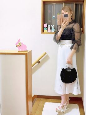 「DIANA（ダイアナ）のアイテム」を使った、mami太郎さん（レディース・162cm）の夏コーディネート