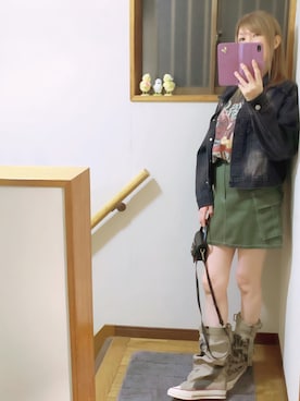 「アイテム（ピアス（両耳用））」を使った、mami太郎さん（レディース・162cm）の秋コーディネート