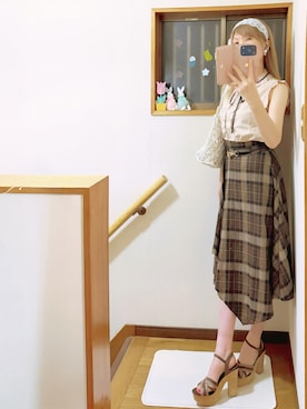 「アイテム（アクセサリー）」を使った、mami太郎さん（レディース・162cm）の夏コーディネート