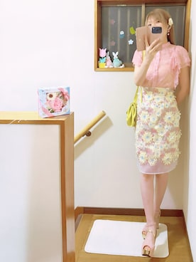 「JILL STUART（ジルスチュアート）のアイテム」を使った、mami太郎さん（レディース・162cm）の夏コーディネート