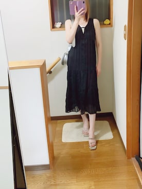 「蛇柄」｜mami太郎さん（レディース・162cm）の夏コーディネート