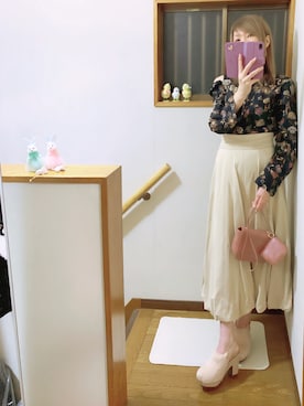 「アイテム（シャツ/ブラウス）」を使った、mami太郎さん（レディース・162cm）の秋コーディネート