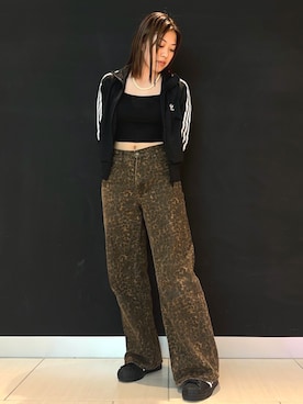 「アイテム（ジャージ）」を使った、Y.Wさん（レディース・159cm）の夏コーディネート