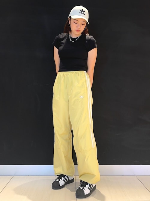 ADIDAS ADILENIUM オーバーサイズ トラックパンツ ワイドパンツ
