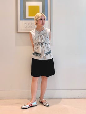 「Ray BEAMS（レイビームス）のアイテム」を使った、haruさん（骨格ウェーブ・レディース・152cm）の夏コーディネート