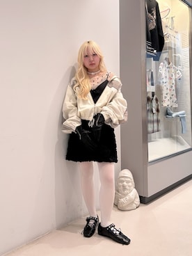 「アイテム（手袋）」を使った、haruさん（レディース・152cm）の冬コーディネート