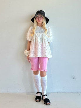 「Ray BEAMS（レイビームス）のアイテム」を使った、haruさん（レディース・152cm）の夏コーディネート